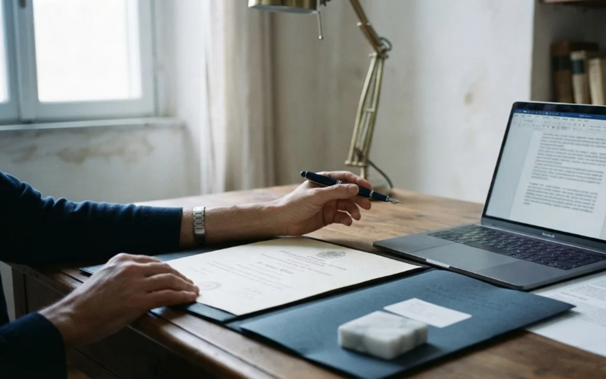 Preparazione professionale di una traduzione giurata di documentazione accademica