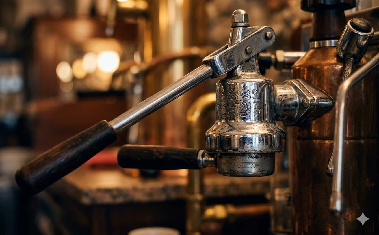 Máquina de espresso e historia del café en Italia